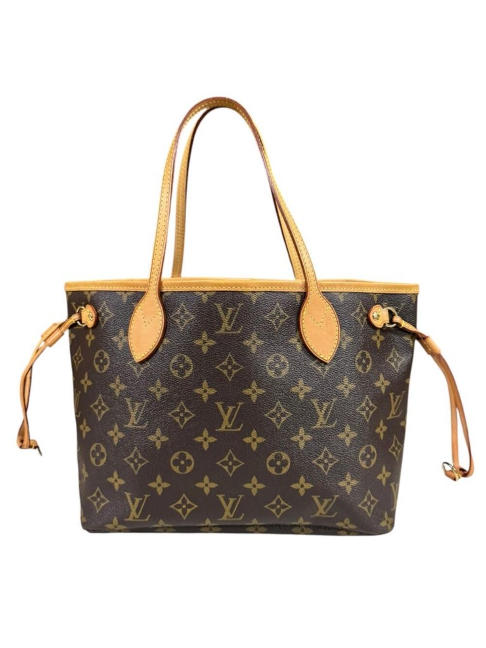 Louis Vuitton Neverfull PM Monogram Tote Bag Canvas Brown